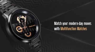 Fastrack NS3301QM01 - NS3301QM02 Exuberant Quartz Multifunction Dial Stainless Steel Strap Watch