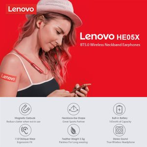 Lenovo HE05X Bluetooth Neckband