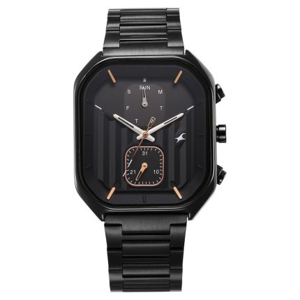 Fastrack Fleek Quartz Multifunction Dial Stainless Steel Strap Watch For Guys
