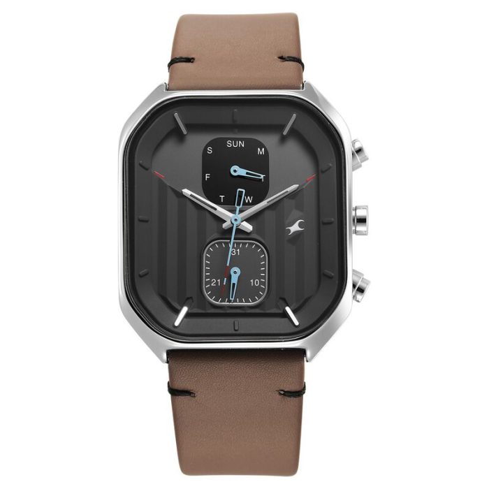 Fastrack Fleek Quartz Multifunction Dial Stainless Steel Strap Watch For Guys