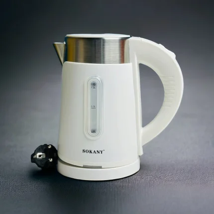 Sokany SK-0808 1L Electric Water Kettle – Random Color (Black/White)