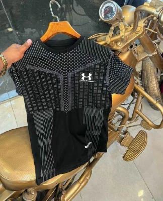 Mesh Half Sleeve T-Shirt For Men