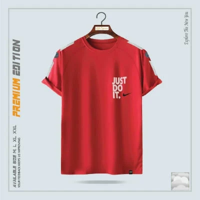 Mesh Half Sleeve T-Shirt For Men