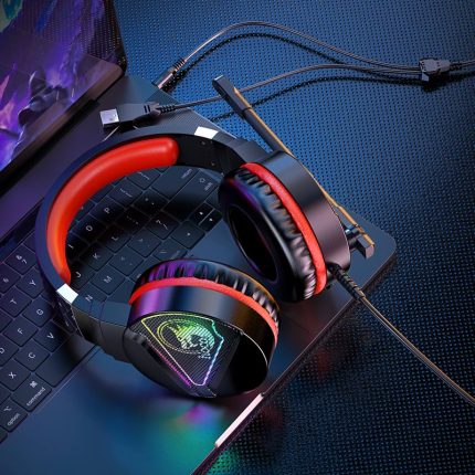 Hoco W104 Gaming Headphone – Red Color