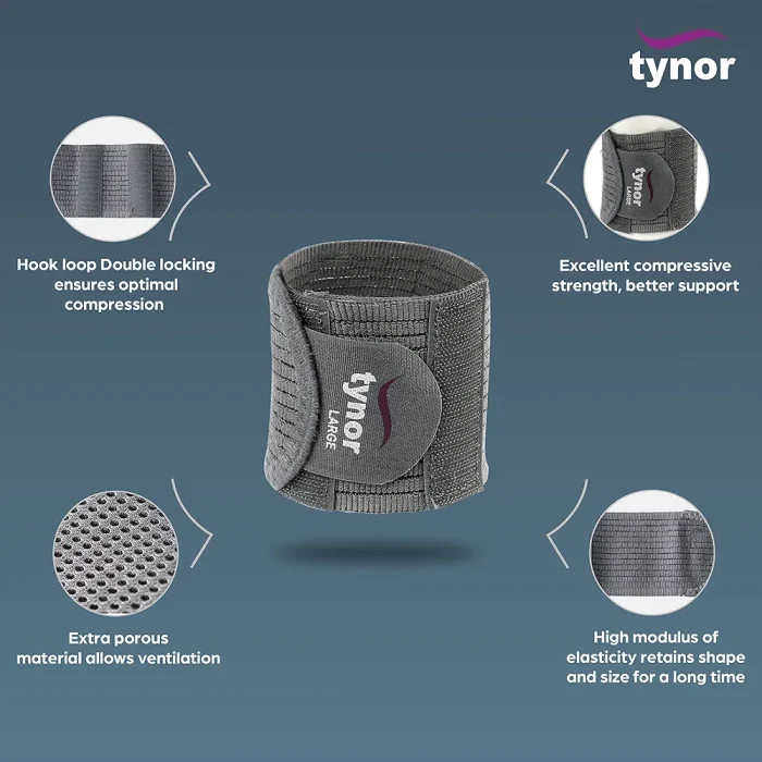Tynor Wrist Brace with Double Lock-E05