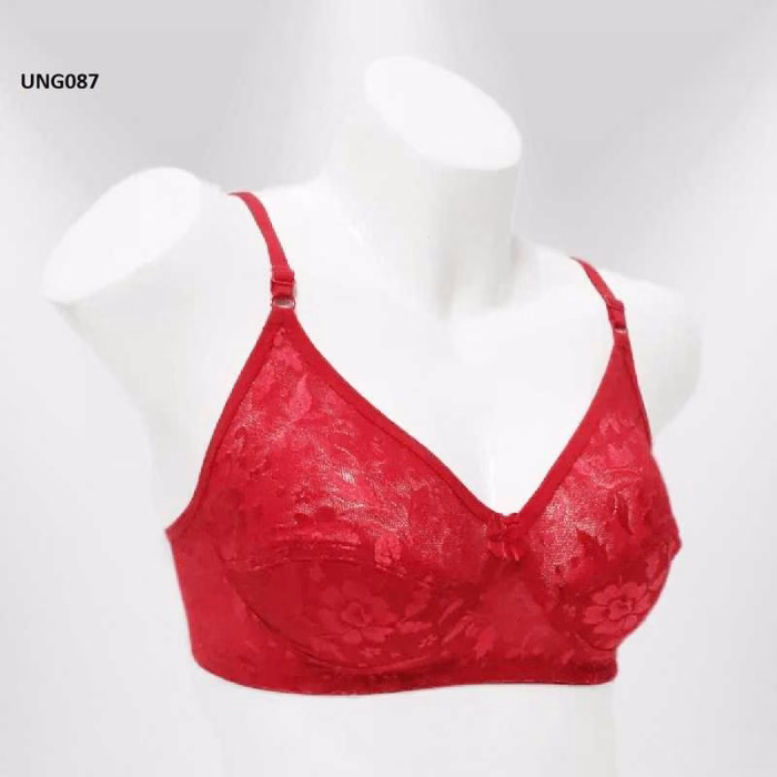 Lace Non-Wired Non-Padded Bra For Women's