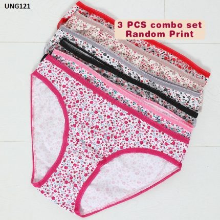 Multi Color Cotton panties For Women (3 Piece)