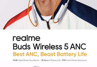 Realme Buds Wireless 5 ANC Neckband Earphone Realme Buds Wireless 5 ANC Neckband Earphone