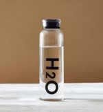 H2O Borosilicate Glass Water Bottle