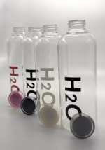 H2O Borosilicate Glass Water Bottle