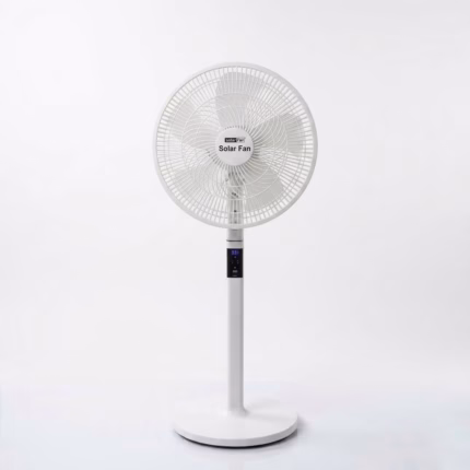 GearUP Premium Series Rechargeable BLDC Solar Stand Fan (AC+DC) – 25W Solar Panel Included