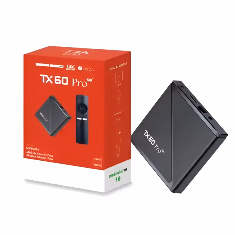 TX60 Pro 24K Ultra HD Smart Android TV Box with Voice Control Remote