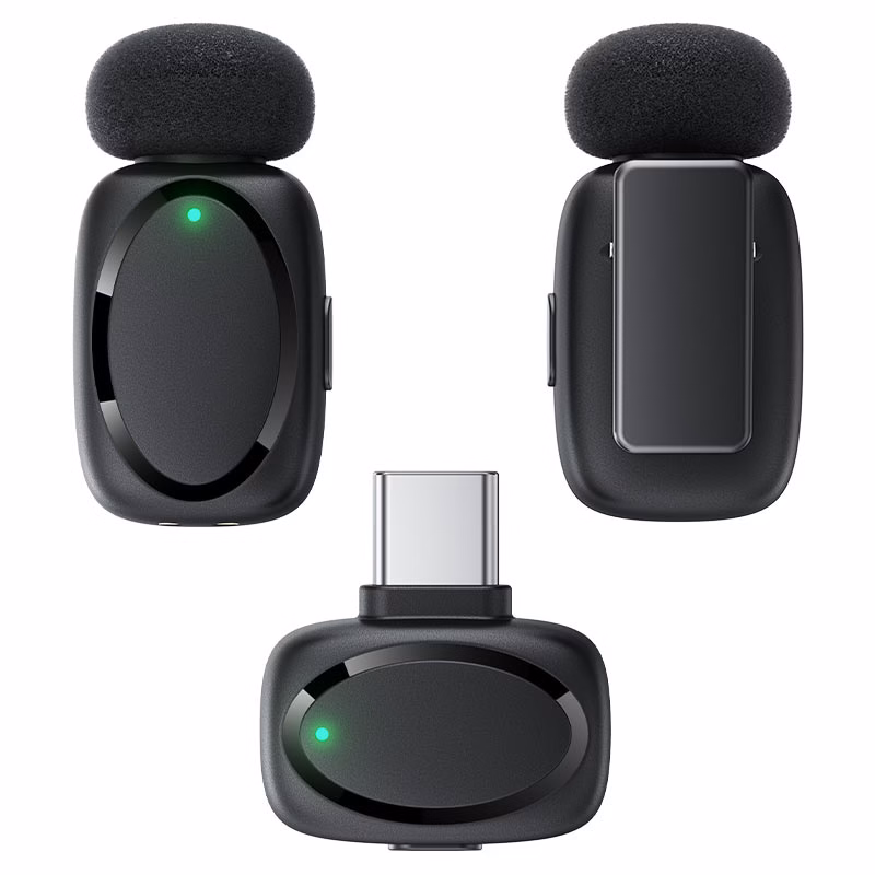 Acefast R2 Wireless Lavalier Microphone – Dual Mic