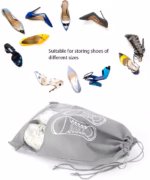 Portable Shoe Storage Organizer Bag with Transparent Window 3pcs