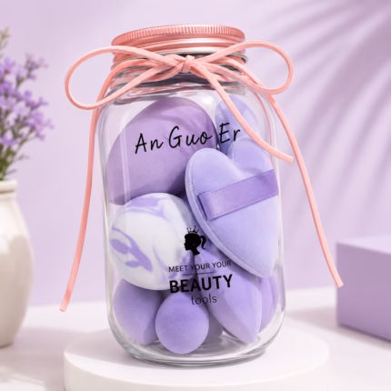 Makeup Beauty Blender Sponge Set in Jar