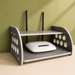 Rounded Side Design Router Stand (Gray Colour)