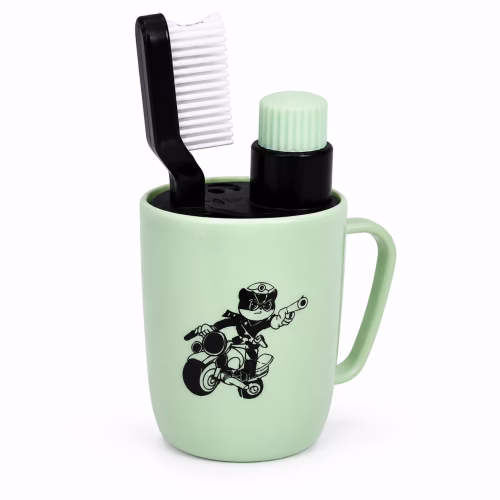 Portable Travel Toothbrush Holder Set with Toothbrush & Toothpaste Cup