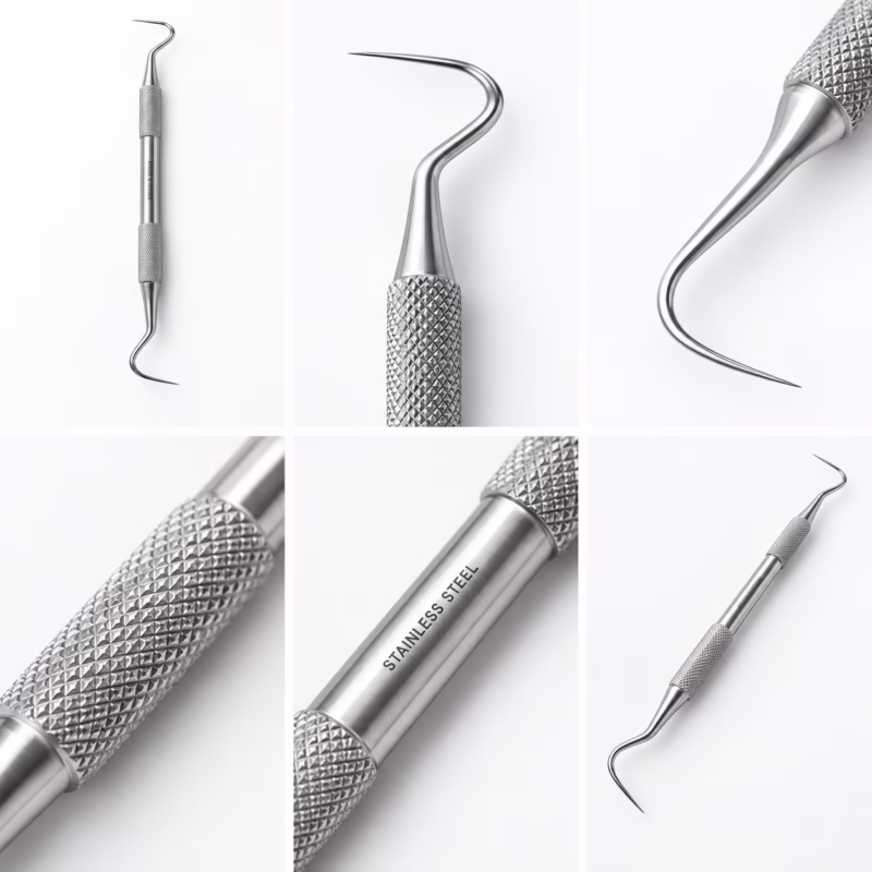 Double-Ended Dental Explorer & Probe – Stainless Steel Teeth Cleaning Tool
