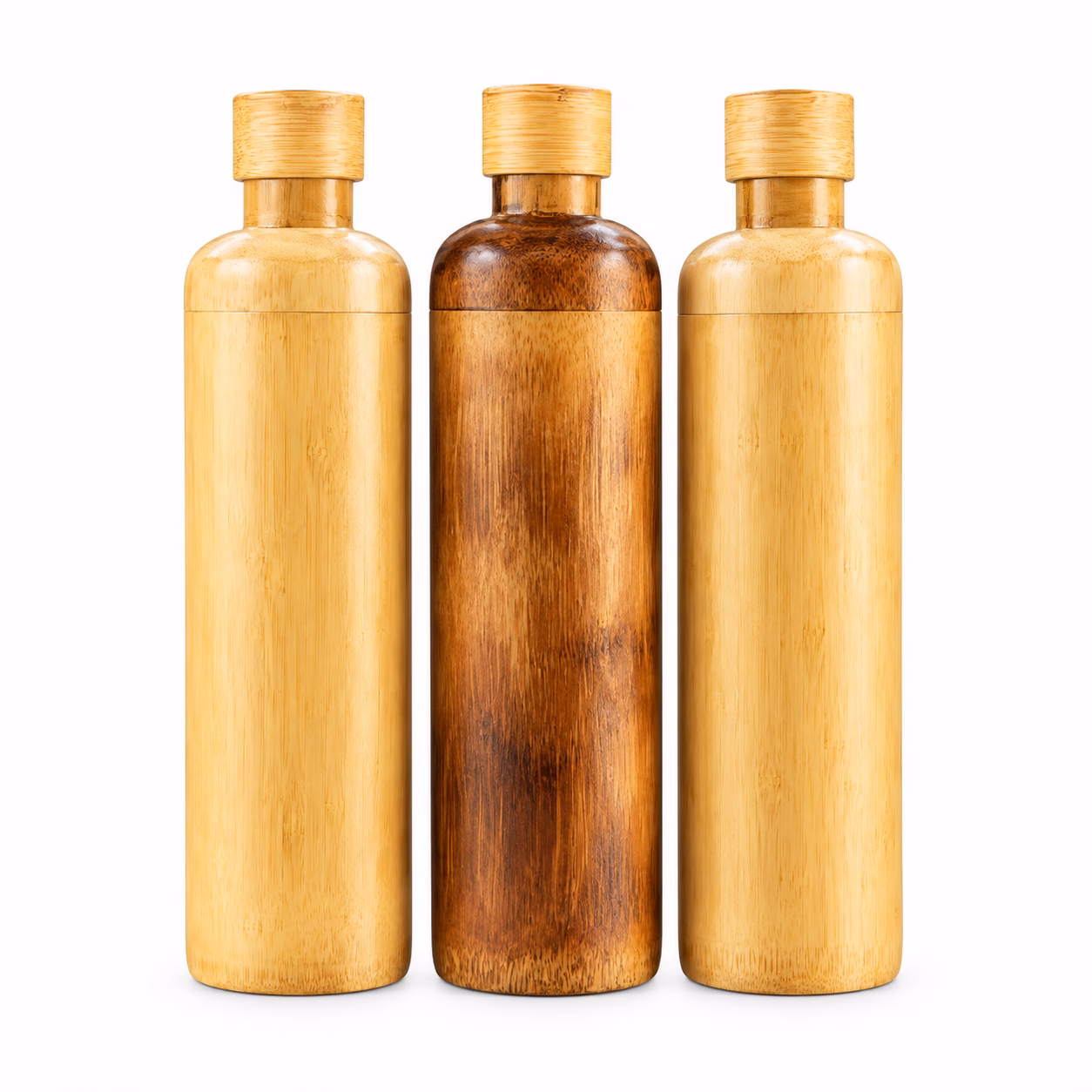 cef58a6a-5aab-40db-b3b8-ddaac2b15dfb Eco Friendly Bamboo Water Bottle Round Design
