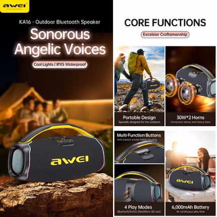 Awei KA16 60W Portable Bluetooth Speaker